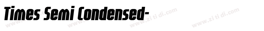 Times Semi Condensed字体转换